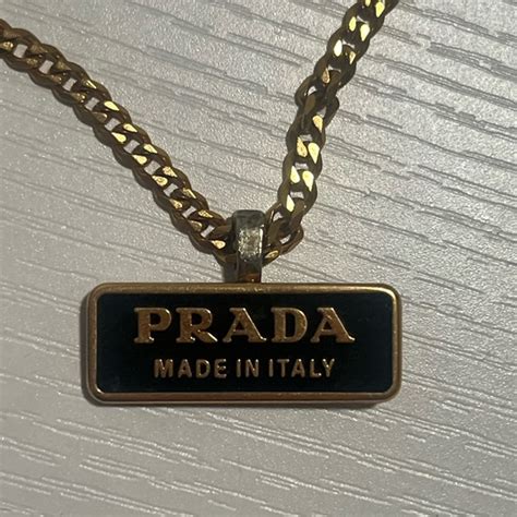 prada necklas|Prada reworked necklace.